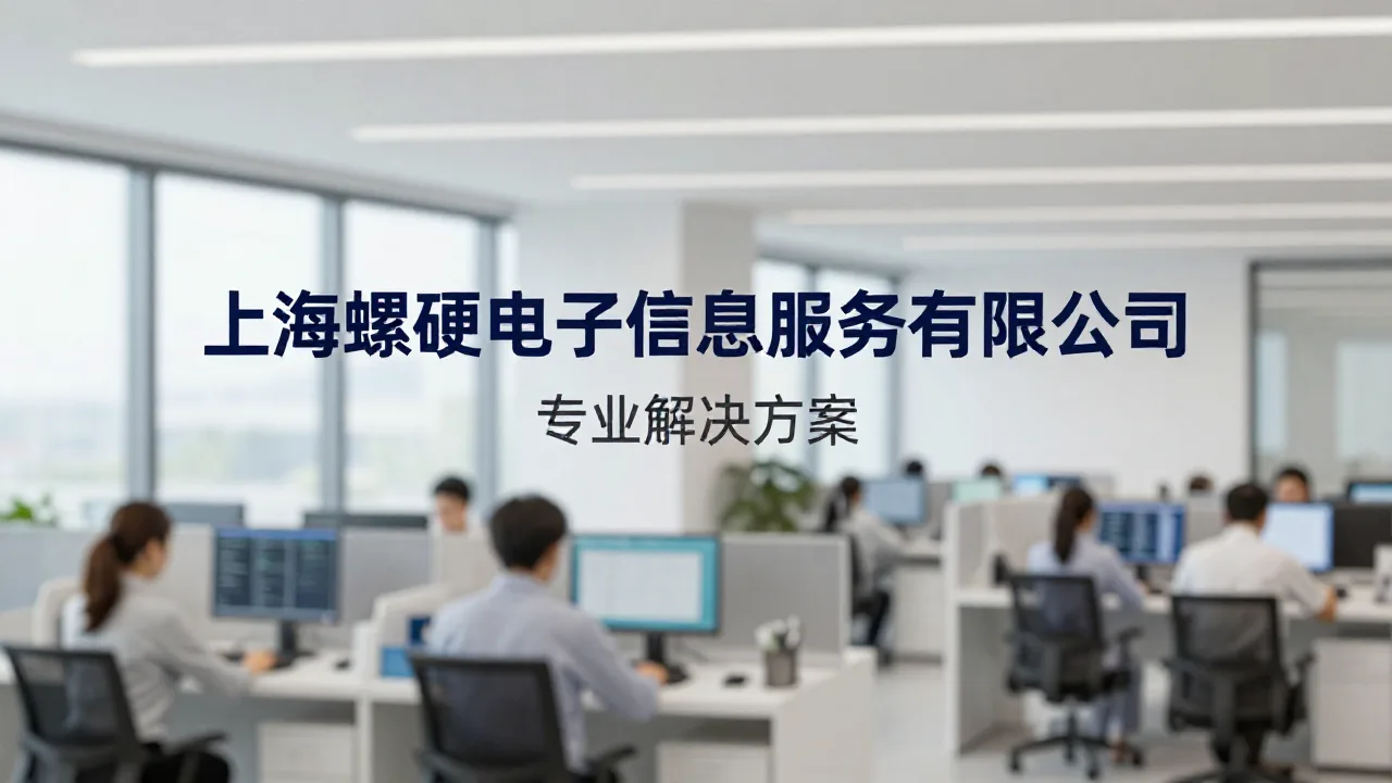 上海螺硬电子信息服务有限公司 首页主视觉